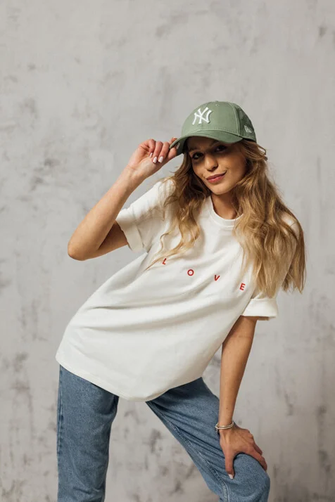 TSHIRT LOVE ivory